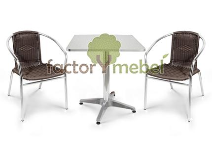 Комплект мебели LFT-3099A/T3125-60x60 Brown 2Pcs