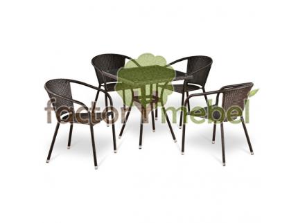 Комплект мебели T283BNT-W2390/Y-137C-W51 Brown 4Pcs
