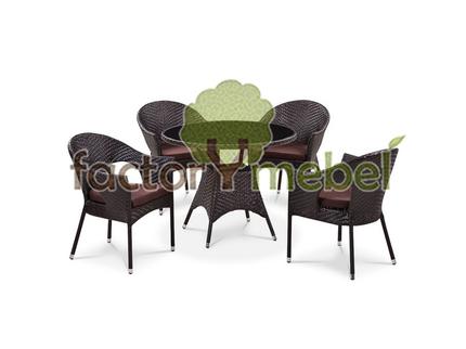 Комплект мебели T190B-1/Y97B Brown 4Pc
