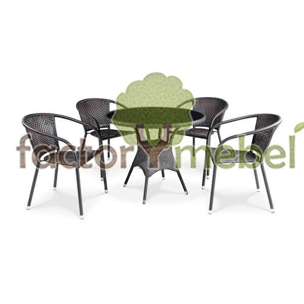 Комплект мебели T197ANS/Y137B-W51 Brown 4Pcs