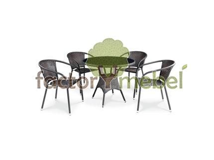 Комплект мебели T197ANS/Y137B-W51 Brown 4Pcs