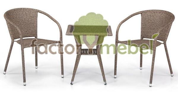 Комплект мебели T25B/Y137C-W56 Light Brown 2Pcs