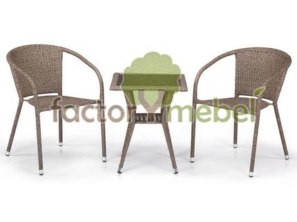 Комплект мебели T25B/Y137C-W56 Light Brown 2Pcs