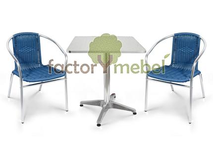Комплект мебели LFT-3099A/T3125-60x60 Blue 2Pcs